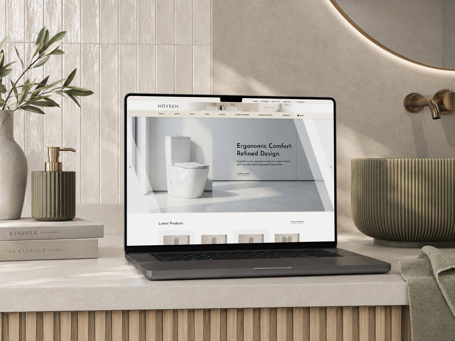 Noveen case study website design