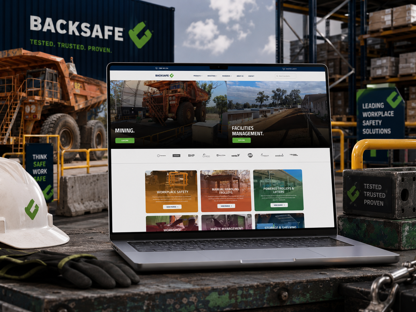 Backsafe case study website design