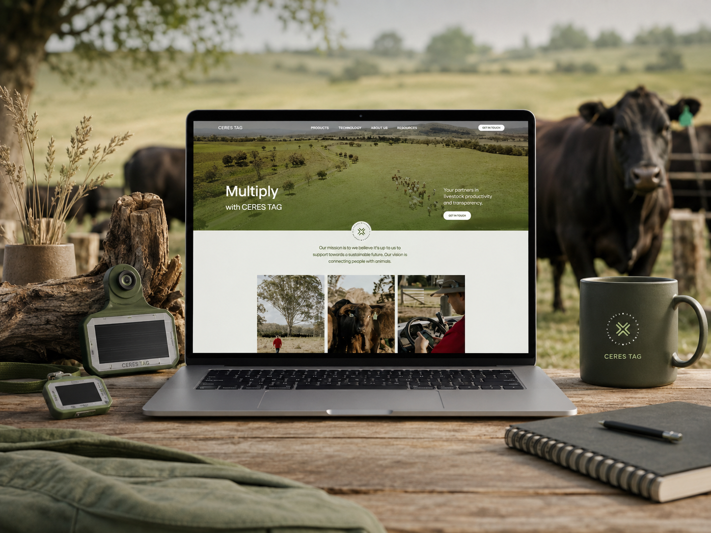 Ceres Tag case study website design